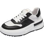 莱尔斯丹情侣2025秋新款休闲厚底运动男女黑白熊猫小白板鞋66501