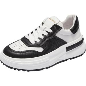 莱尔斯丹情侣2025秋新款休闲厚底运动男女黑白熊猫小白板鞋66501