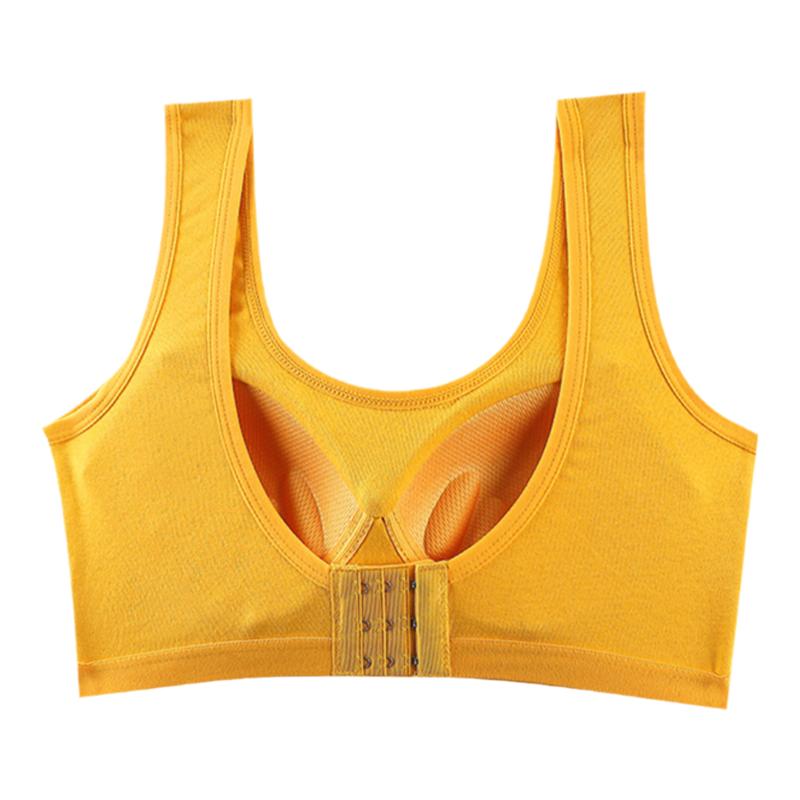 纯棉无钢圈一体大码内衣女美背文胸聚拢收副乳打底背心抹胸裹胸薄