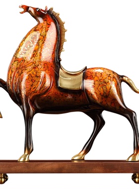 铜之父马到成功唐马将军马摆件