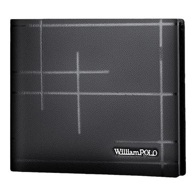 英皇保罗真皮男短款钱包