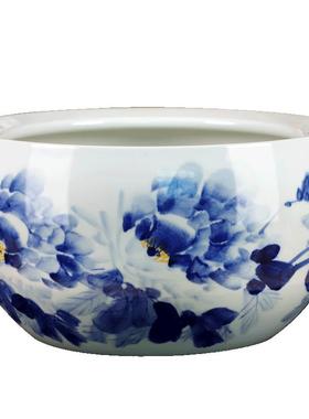 景德镇乌龟缸客厅装饰摆件