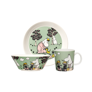 【新品】芬兰arabia姆明节庆时刻欢聚时光餐盘陶瓷餐具盘子马克杯