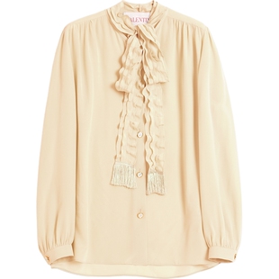 [12期免息]华伦天奴VALENTINO女士 CREPE DE CHINE衬衫