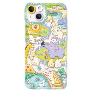 三川志适用于苹果15plus手机壳iPhone16promax兔子17透明13小米14华为p70卡通mate60可爱12mini动物园scz