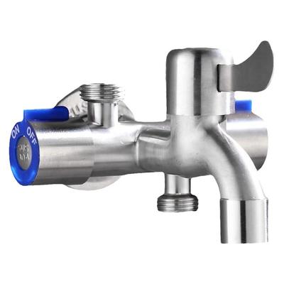 一进三出四通角阀304不锈钢多用双控一分三多功能喷枪马桶水龙头