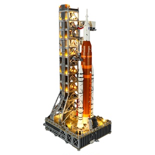 YEABRICKS适用乐高10341灯饰阿尔忒弥斯太空发射系统NASA灯光组件