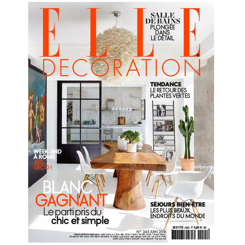 订阅 ELLE DECORATION(FCH) 法国法文原版 时尚家居室内设计杂志 ：年订10期 B041
