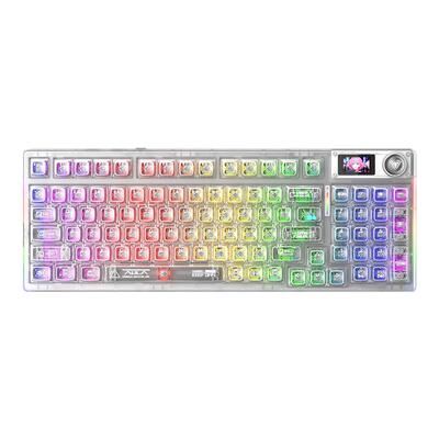 狼蛛F98proV3透明无线三模机械键盘电竞游戏热插拔打瓦三角洲用