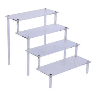 加长亚克力多层阶梯架手办娃娃模型收纳展示台首饰化妆品杯子陈列