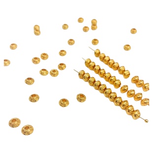 18k包金圆圈飞碟形隔珠手工diy饰品配件手链串珠佛珠扁隔片垫片