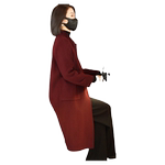 双面呢羊毛大衣韩版酒红色毛呢外套2025年秋冬新款中长款休闲妈妈