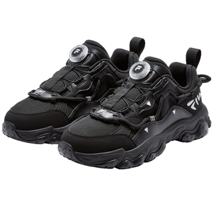 FILA斐乐儿童童鞋跑步鞋2026新款男女童中大童运动鞋子旋钮扣猫爪