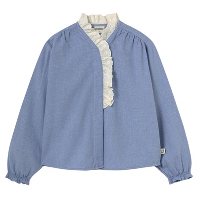 3件5折Little现货西班牙COZMO FW25儿童女童衬衫半裙针织外套裤