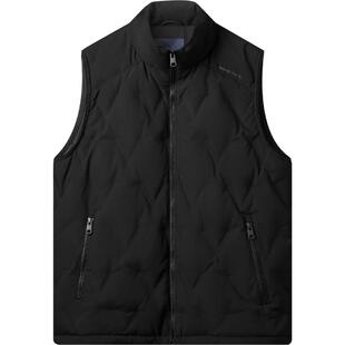 HLA/海澜之家休闲立领羽绒马甲鸭绒保暖轻盈简洁外套男