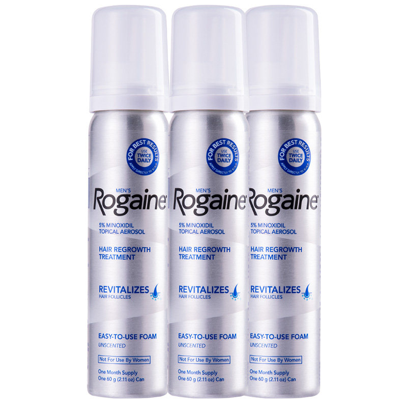 香港直邮Rogaine培健落健5%米诺地尔酊生发泡沫剂男士防脱生发液