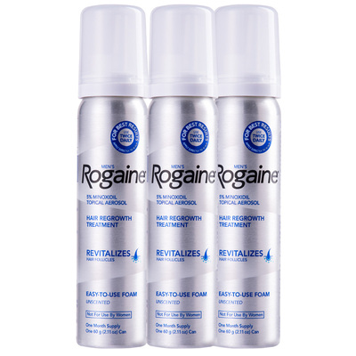 香港直邮Rogaine培健落健5%米诺地尔酊生发泡沫剂男士防脱生发液