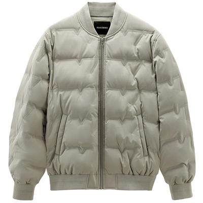 太平鸟男装 轻薄羽绒服男短款冬季保暖防寒棒球领外套