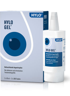 【自营】德国海露HYLO GEL 0.2%玻璃酸钠滴眼液 缓解眼疲劳10ml*2