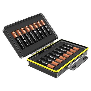 JJC七号锂电池收纳盒防潮防尘防水溅 体重秤指纹门锁玩具车遥控鼠标 通用充电电池存放盒子7号AAA保护电池盒