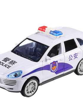 【自动开门】电动万向警车