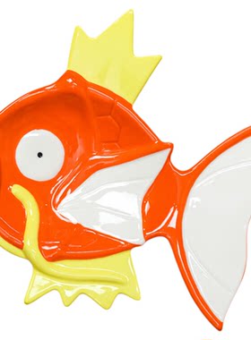 顺祥陶瓷鲤鱼王盘子釉下彩宝可梦