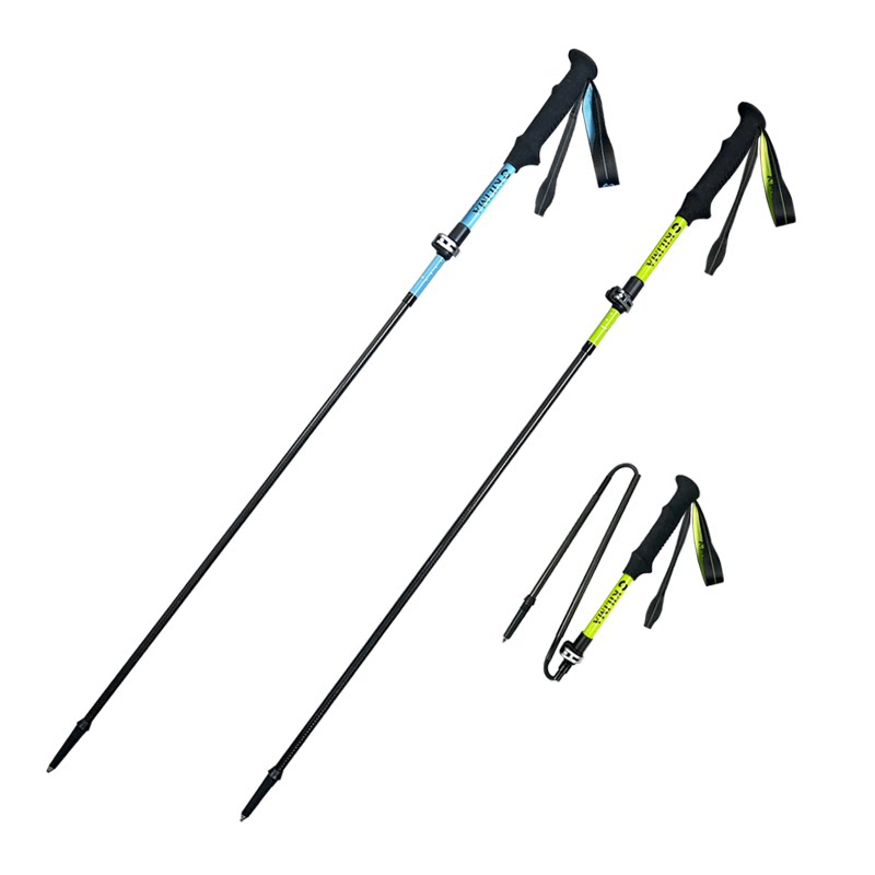 轻驹T800碳纤维超轻折叠登山杖