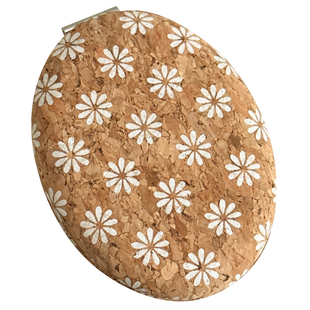 复古风镜子化妆镜女随身便携小镜子桌面折叠双面镜创意高级感简约