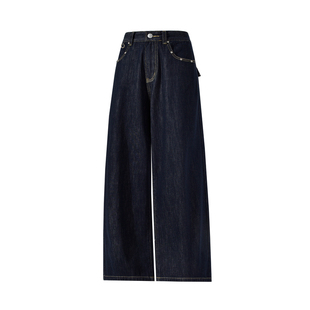 lemanism美式潮流复古直筒牛仔裤男2025新款情侣款休闲裤长裤女