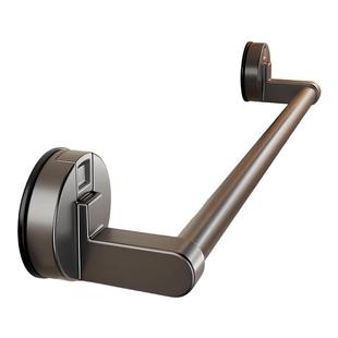 2025新款吸盘毛巾架免打孔卫生间浴室毛巾杆壁挂置物架收纳架单杆