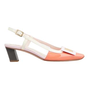 RogerVivier/罗杰维维亚女士高跟鞋漆皮方形头搭扣摩天高跟新款