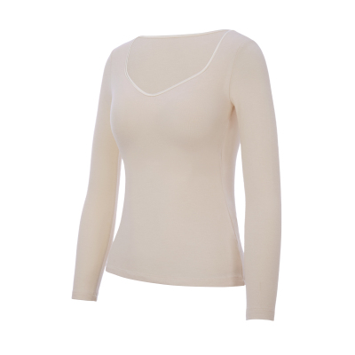 歌力诺带胸垫修身德绒保暖肌底衣