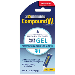 美国Compound W康盼达水杨酸软膏去疣鸡眼跖疣寻常疣丝状点疣药水