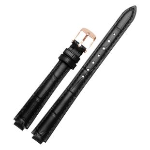 真皮手表带女适配卡西欧卡地亚罗西尼浪琴格雅DKNY梅花凸口表带男