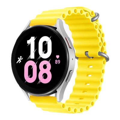 适用三星watch8classic海洋硅胶ultra表带7/FE运动5/pro/4智能手表三星years/2/3/4硅胶腕带男女款非原装配件