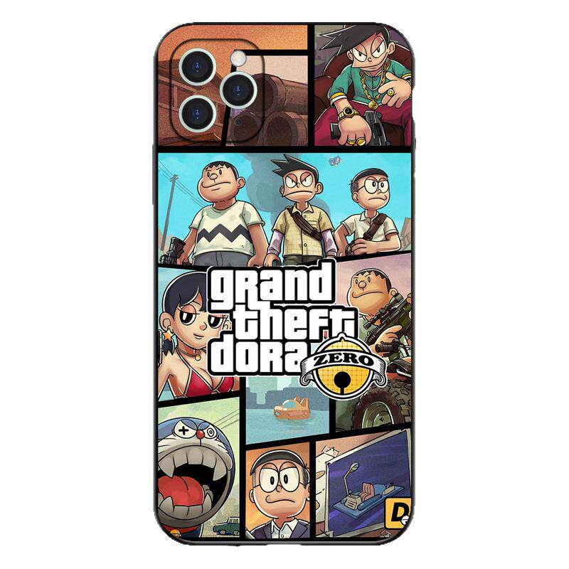 gta6手机壳适用苹果oppo华为荣耀vivo小米realme一加iqoo红米note13k70p60机器猫侠盗飞车液态