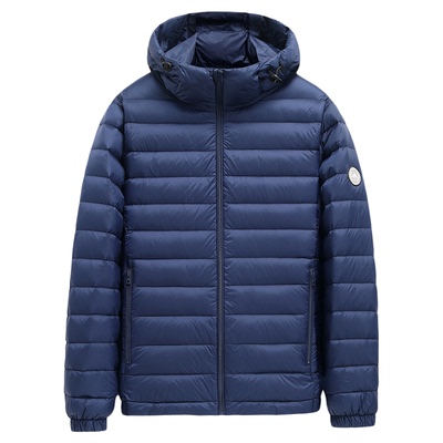 鸭鸭连帽休闲短款羽绒服