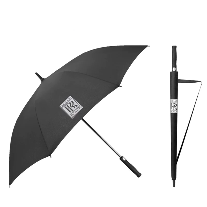 劳斯莱斯同款长柄伞自动双人晴雨伞商务雨伞奔驰宝马奥迪车标雨伞