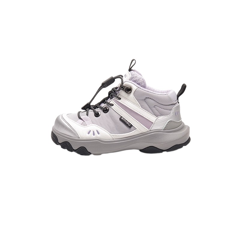 SMIBU斯密朴童鞋2025冬新款儿童运动鞋男女童加绒户外鞋雪线暖径