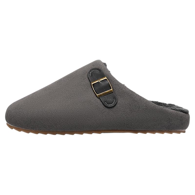 棉拖鞋男冬季加绒加厚勃肯一字拖外穿室内保暖包头拖居家防滑棉鞋