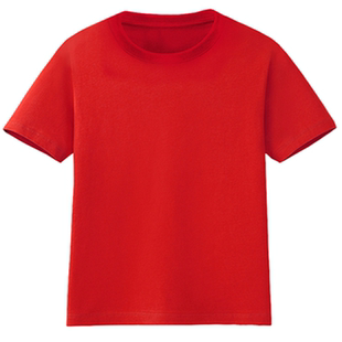 男童夏装新款童装V领儿童短袖纯棉大童t恤韩版女童打底衫搭配