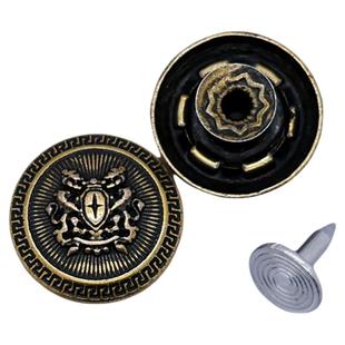 高档金属工字扣牛仔衣裤纽扣钉扣英伦风B字圆形十字摇头免缝钮扣