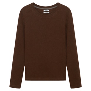 IMMI设计师品牌26早春新款 羊毛罗纹修身纯色T恤 SOLSOL买手店