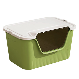 巨型猫砂盆封闭超大特大号防外溅全封闭厕所一体缅因巨大便盆用品