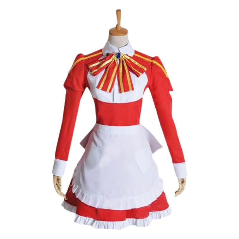 游戏 刀剑神域cosplay衣服 筱崎里香 女仆 装COS