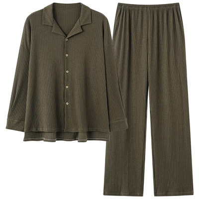 都市丽人纯棉情侣睡衣秋冬2025