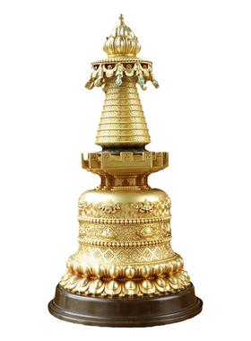 噶当塔B款纯铜舍利佛塔藏装供品
