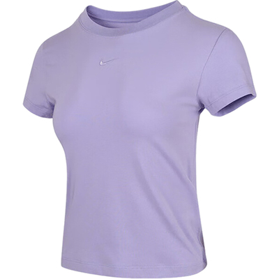 耐克女士针织修身透气短袖