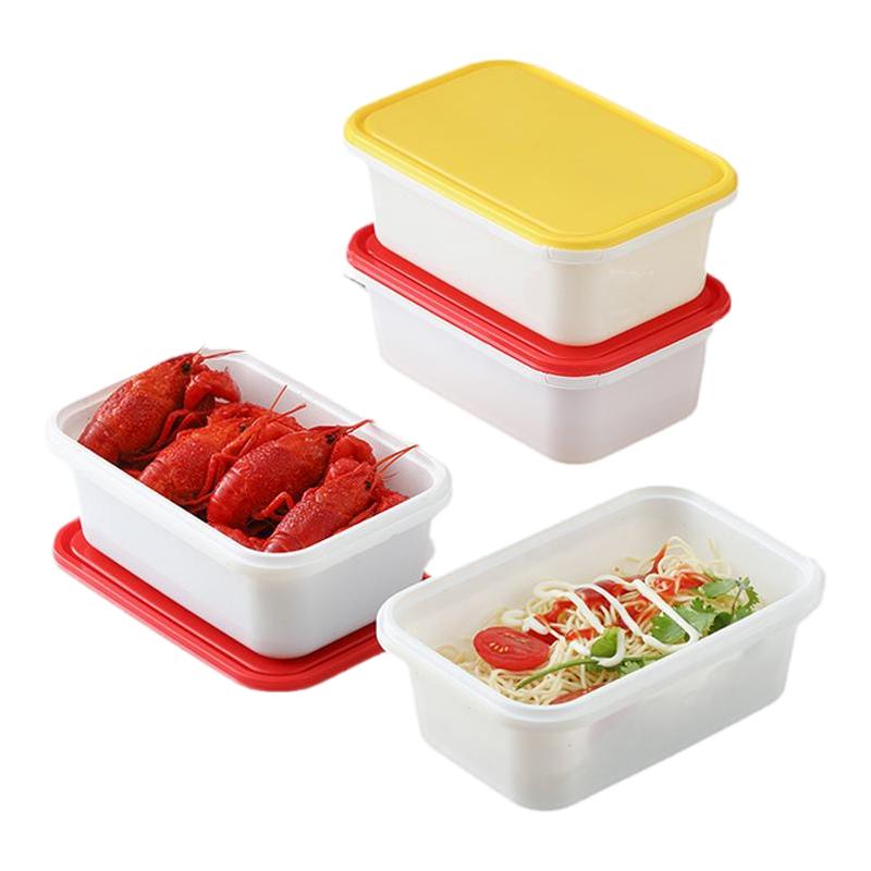 一次性餐盒冰粉专商家用食品级水果捞方形塑料快外卖打包饭碗带盖
