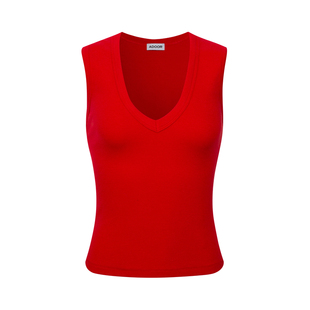 A DoOr 5色基础V领背心 Hayley 针织弹力休闲经典单品夏季